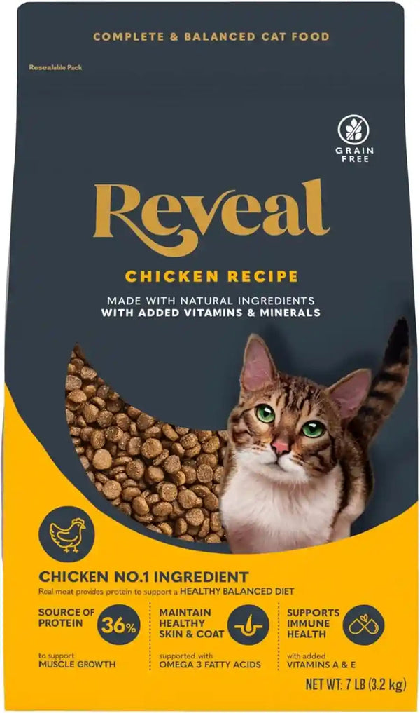 Reveal Whitefish Grain Free Complete Dry Cat Food 3 Lb Bag | High Quality Protein, Grain Free, Omega-3 Fatty Acids for Healthy Skin & Coat, Added Vitamins & Minerals, Complete & Balanced9