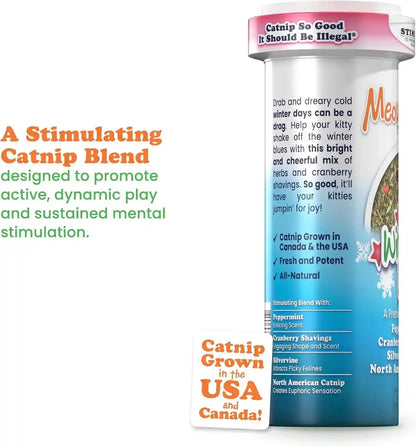 Meowijuana Winter Lift Catnip Blend | High-Potency, Hand-Harvested | Organic Hand-Harvested North American Catnip Blend for Cats; Fine-Ground for Toys, Beds & Scratchers; Play or Calm3