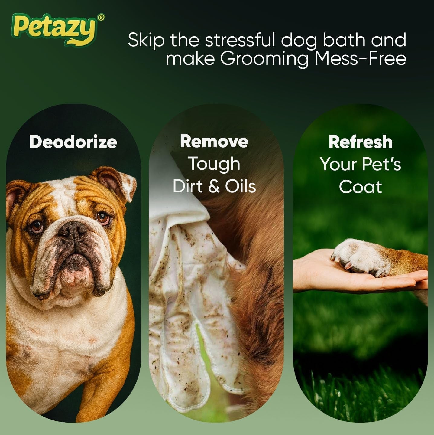 petazy-pet-glove-wipes-for-dogs-cats-hypoallergenic-thick-cleaning-gloves-with-aloe-coconut-oil-for-paws-face-ears-butt-instant-no-rinse-grooming-wipes-to-deodorize-and-hydrate-25-pack