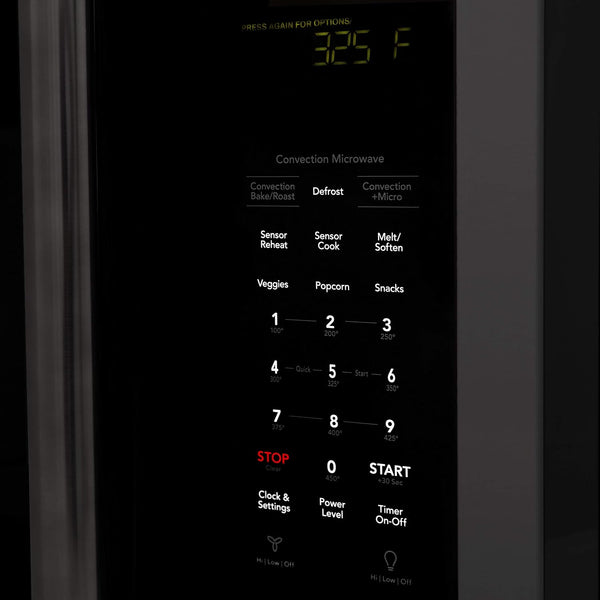 ZLINE 30" 1.5 Cu. Ft. over the Range Microwave in Black Stainless Steel with Traditional Handle and Set of 2 Charcoal Filters (MWO-OTRCFH-30-BS)6