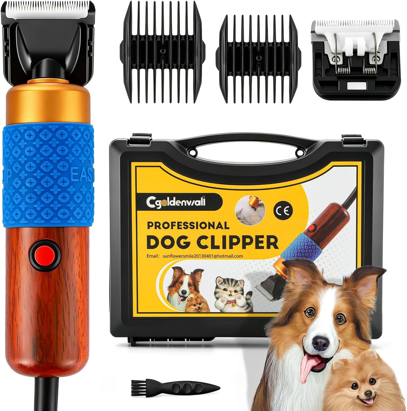 dog-shears-clippers-for-grooming-sheep-shears-for-dogs-with-thick-hair-200w-pet-clipper-kit-with-spare-blade-low-noise-vibration-for-cat-sheep-dog-110-240v
