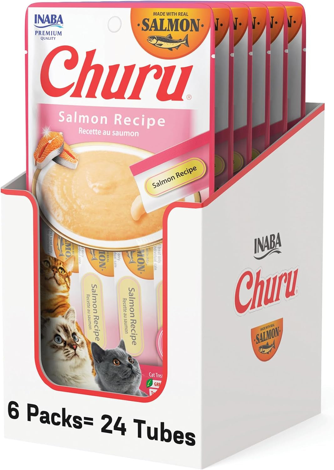inaba-churu-cat-treats-lickable-squeezable-creamy-puree-cat-treat-with-green-tea-extract-taurine-0-5-ounces-each-tube-24-tubes-4-per-pack-chicken-recipe