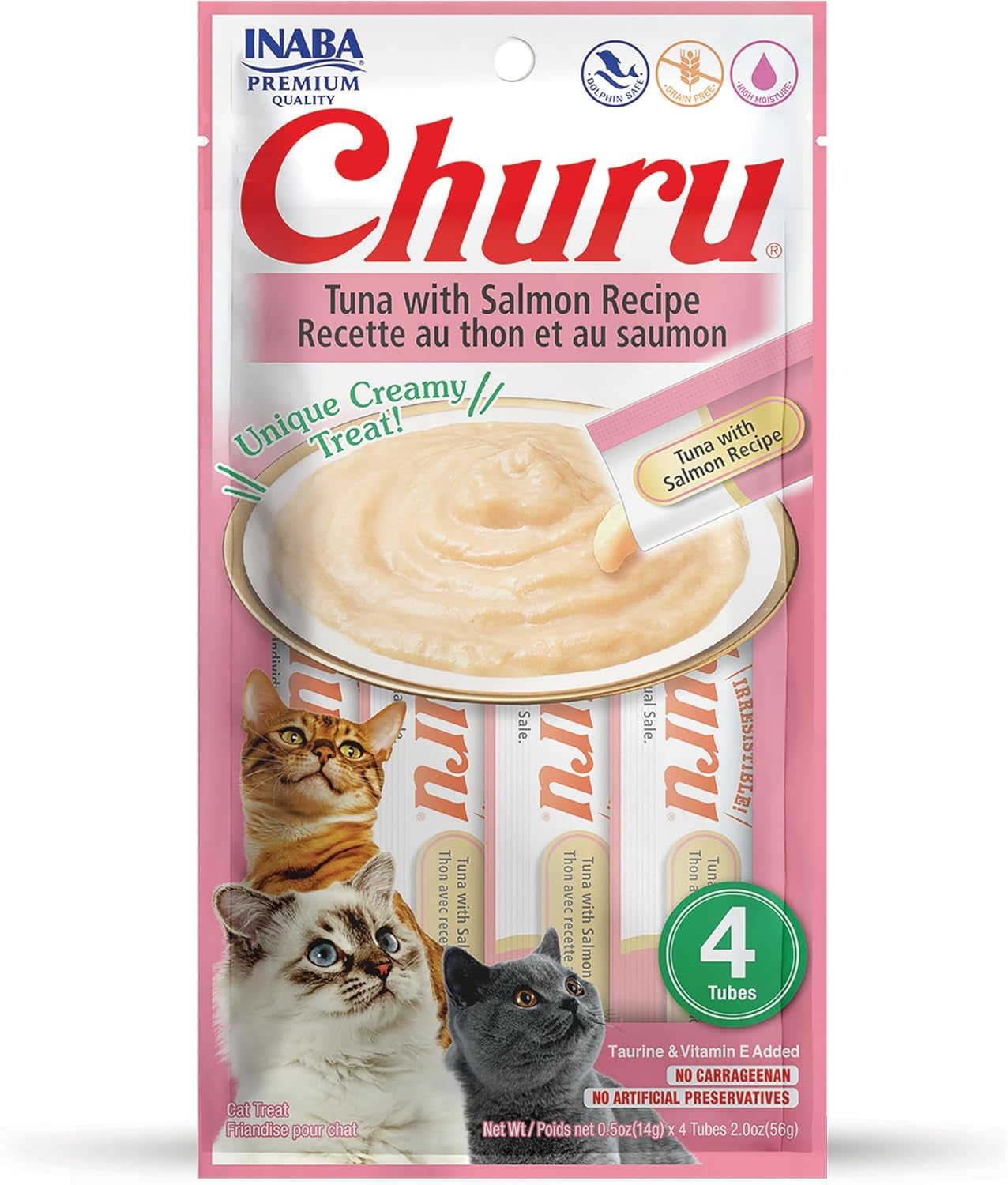 inaba-churu-cat-treats-grain-free-lickable-squeezable-creamy-puree-cat-treat-topper-with-vitamin-e-taurine-0-5-ounces-each-tube-4-tubes-tuna-with-salmon-recipe