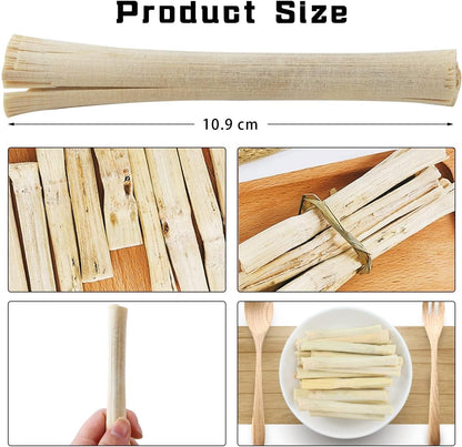 2Lb Sweet Bamboo Chew Sticks for Rabbits & Guinea Pigs - Natural Molar Teething Treats, 60-75 Sticks, Dental Grinding Toys for Hamsters, Chinchillas, Rats & Small Animals4