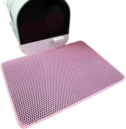 Cat Litter Mat Pet Toilet Waterproof Double Layer Pet Litter Box Mat Nonslip Sand Cat Washable Mat Clean Pad Pet Clean Supplies ﻿,Pink1