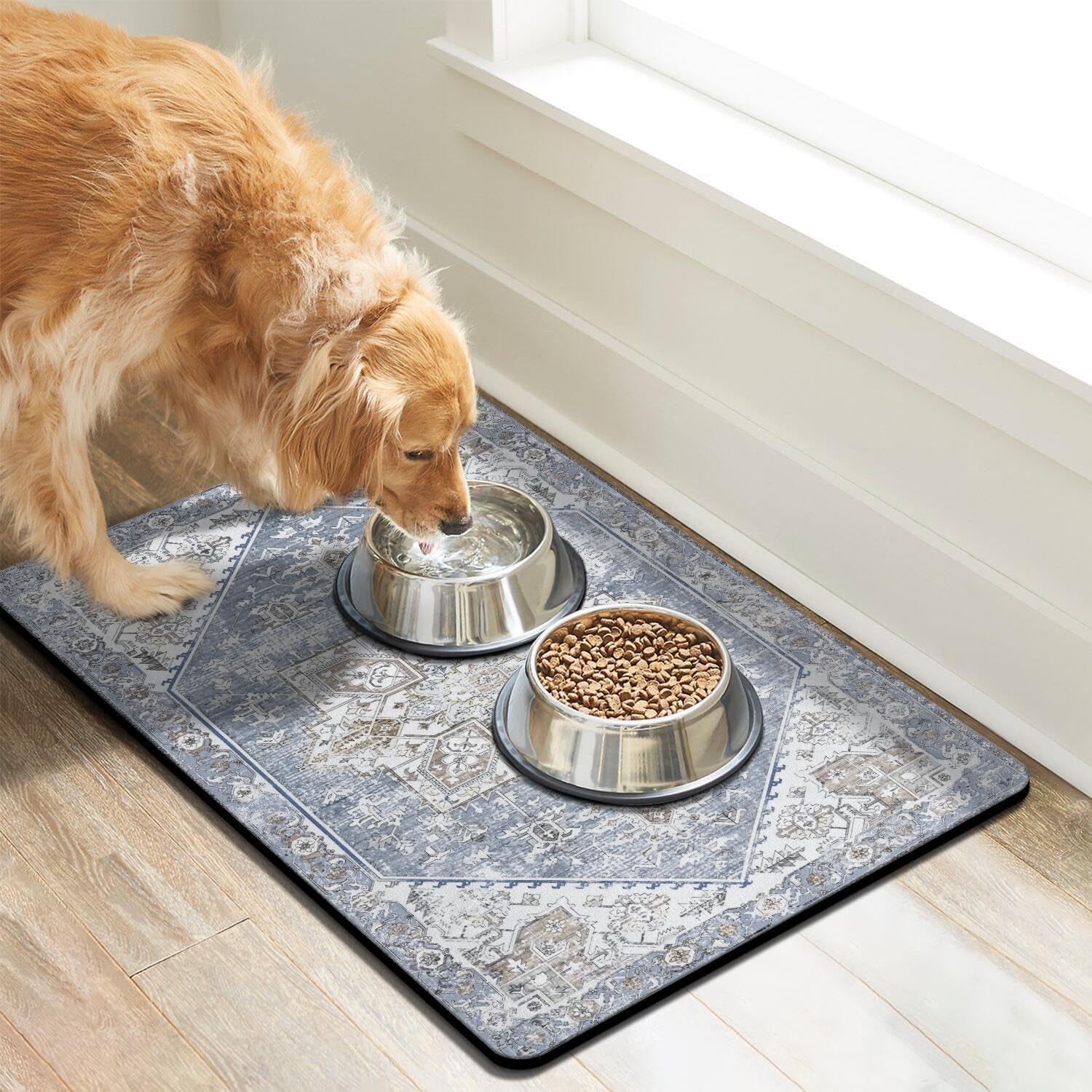 dog-food-mats-for-floors-absorbent-pet-cat-food-mat-non-slip-dog-bowl-mats-for-food-and-water-eco-friendly-boho-dog-placemats-feeding-mat-pet-supplies