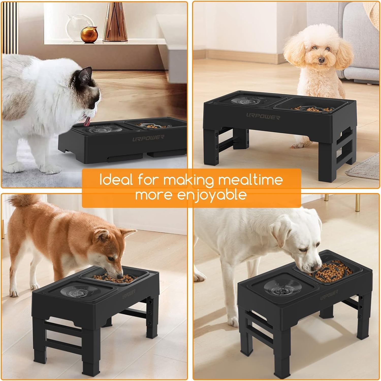 urpower-2-in-1-elevated-slow-feeder-dog-bowls-with-no-spill-water-bowl-4-height-adjustable-raised-dog-bowls-non-slip-food-and-water-bowls-with-stand-for-small-medium-large-dogs-cats-and-pets