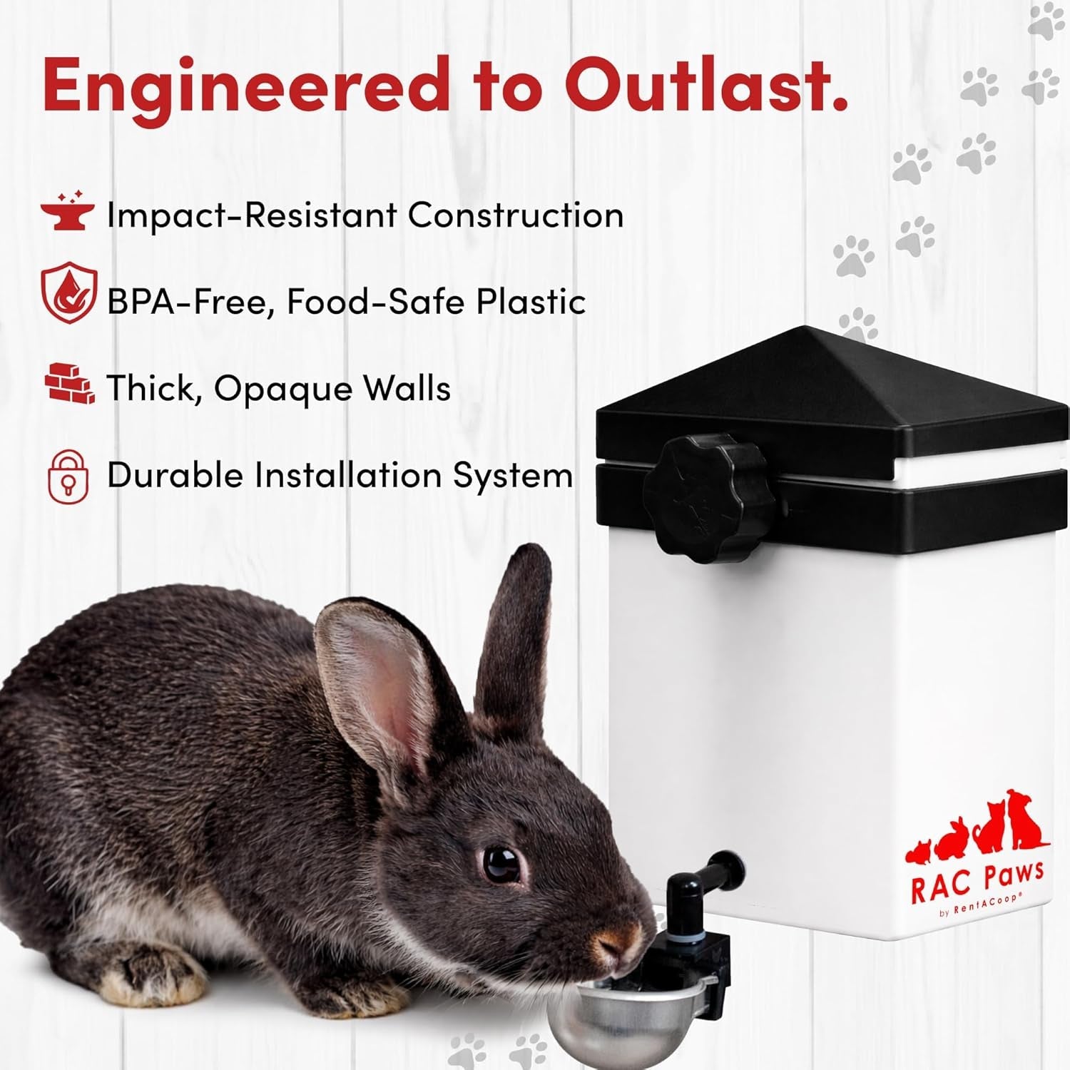 rentacoop-no-drip-64oz-2-liter-small-animal-drinking-bottle-with-auto-fill-metal-cup-for-small-pet-bunny-ferret-hamster-guinea-pig-rabbit-chinchilla-mouse-rat-food-grade-plastic