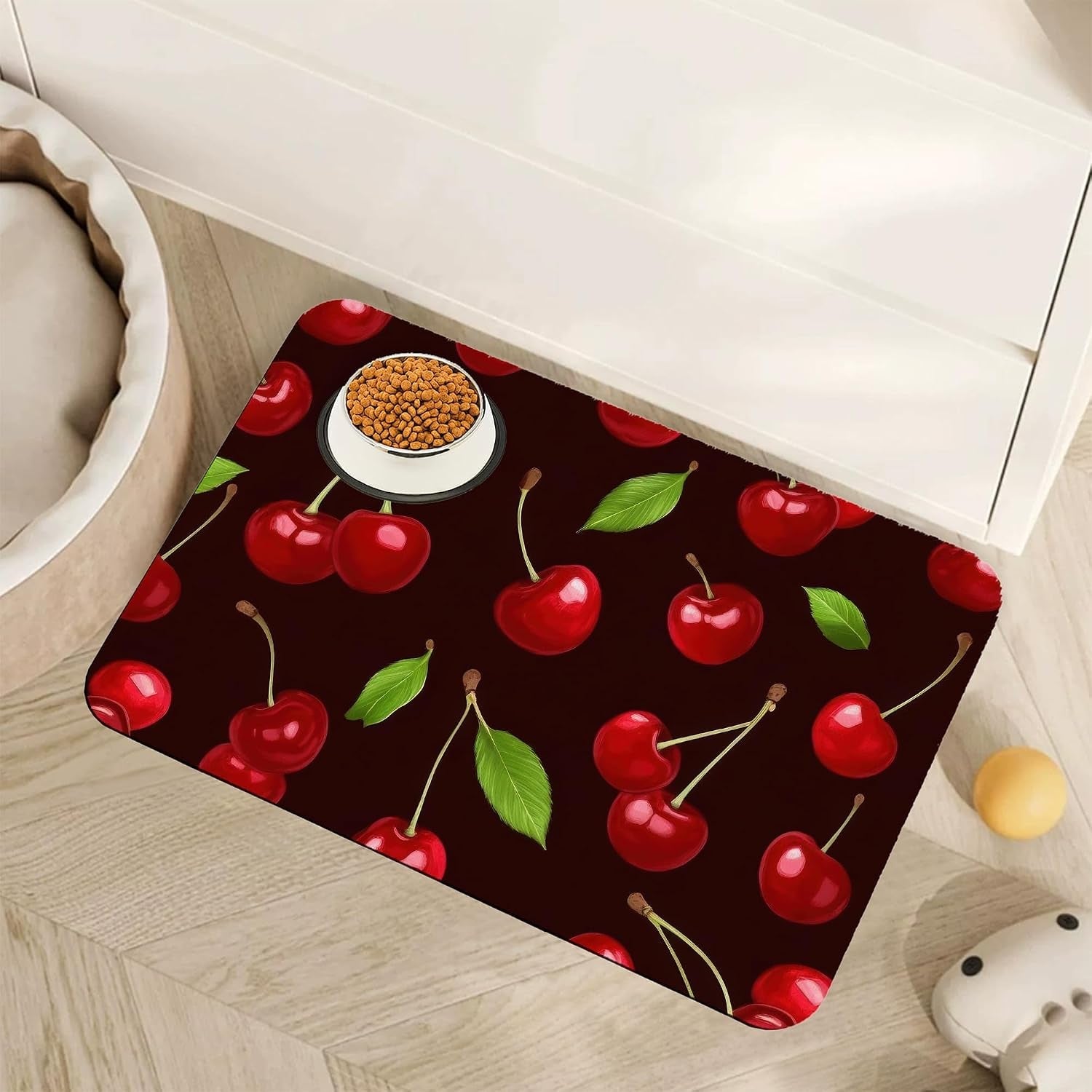 fish-boho-dog-food-mat-for-floors-ocean-absorbent-quick-dry-pet-feeding-mat-cat-dog-bowl-mats-for-food-and-water-non-slip-pet-accessories-supplies-12x20