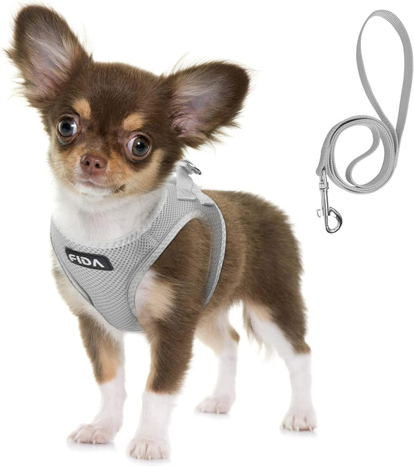 Fida Cat Harness and Leash Set for Walking Kitten and Puppy, Escape Proof Kitten Harness with Breathable Lightweight Soft Mesh, Adjustable Reflective Step-In Design. (XXXS, Pink)7