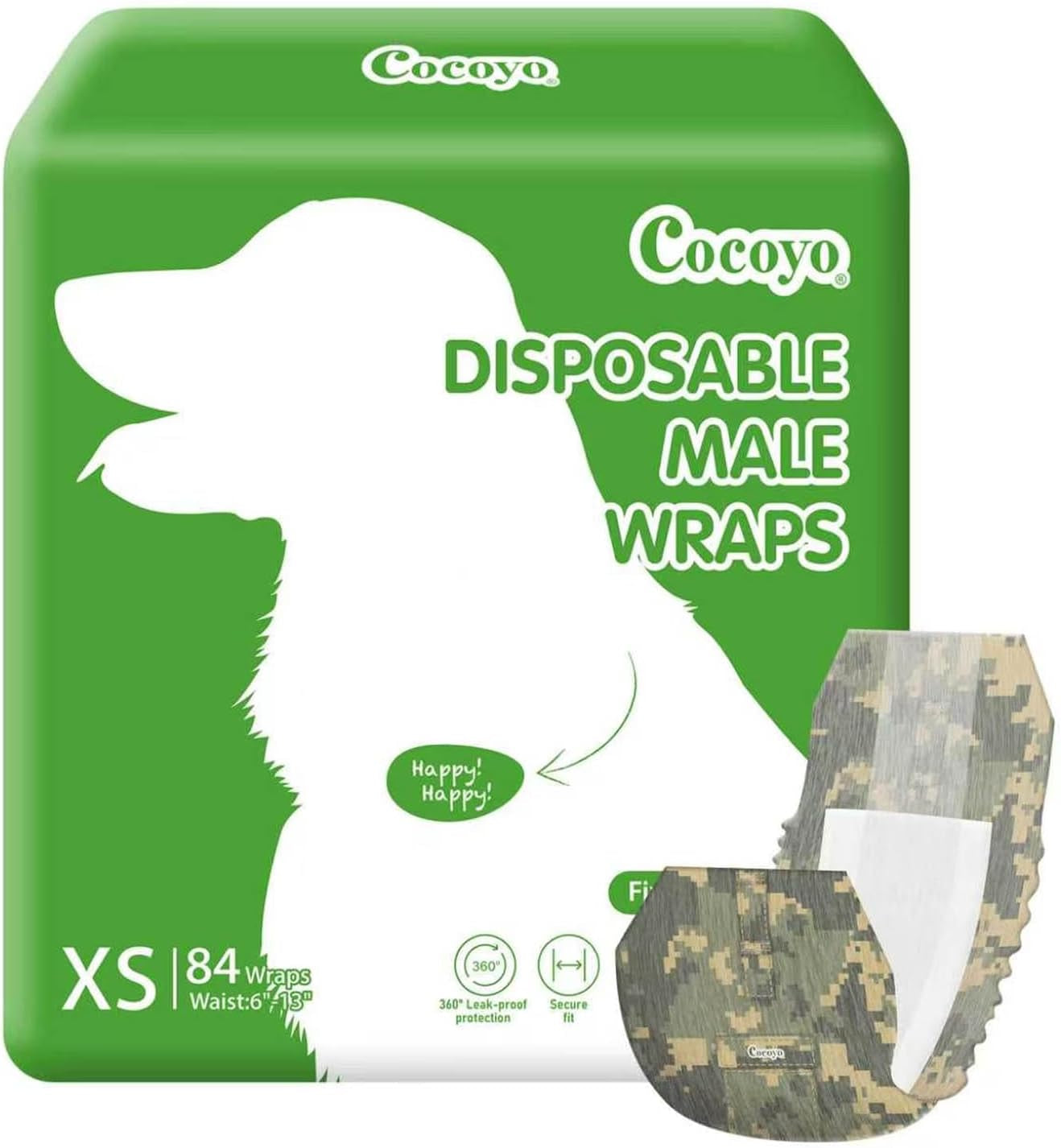 cocoyo-disposable-male-dog-wraps-small-size-84-count-super-absorbent-breathable-wetness-indicator