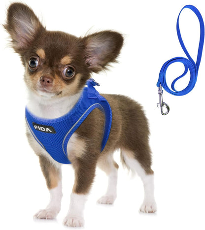 Fida Cat Harness and Leash Set for Walking Kitten and Puppy, Escape Proof Kitten Harness with Breathable Lightweight Soft Mesh, Adjustable Reflective Step-In Design. (XXXS, Pink)16