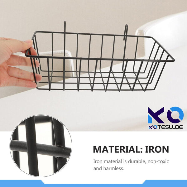 Hay Feeder for Rabbit, Guinea Pig, Bunny, Chinchilla, Heavy-Duty Metal Frame Hay Feeder, Small Animal Basket with Hook Metal Grass Holder Black4