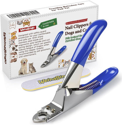 Dog Cat Pets Nail Clippers, Professional Pets Claw Trimmer with Free Nail File, Sharp Stainless Steel Blade, Sturdy Non Slip Handles - for Safe, Professional at Home Grooming12