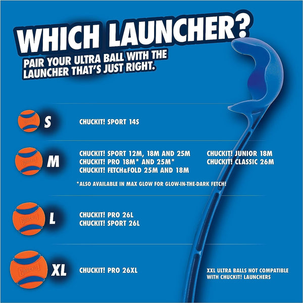 Chuckit! Pro 26L Dog Ball Launcher, 26" Length, Includes Large Ball (3") for Dogs 60-100 Pounds5