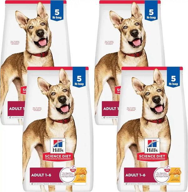 Hill'S Science Diet Adult 1-6 Dry Dog Food | #1 Veterinarian Recommended, Chicken & Barley, 15 Lb. Bag18