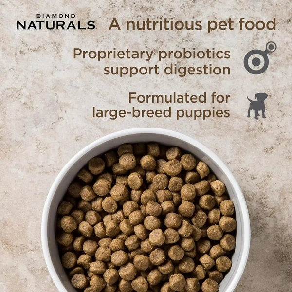 Diamond Naturals Large Breed Puppy Dry Dog Food, Lamb & Rice, 40Lb | Puppy, Adult & Senior Dogs | Nutrient Levels to Fuel Larger Growing Bodies | DHA for Proper Brain & Vision Development3