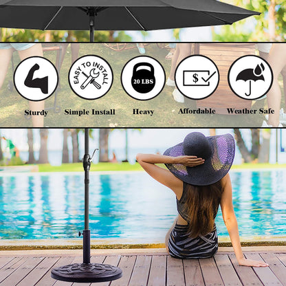 911554 21 Pound Umbrella Base, Bronze7