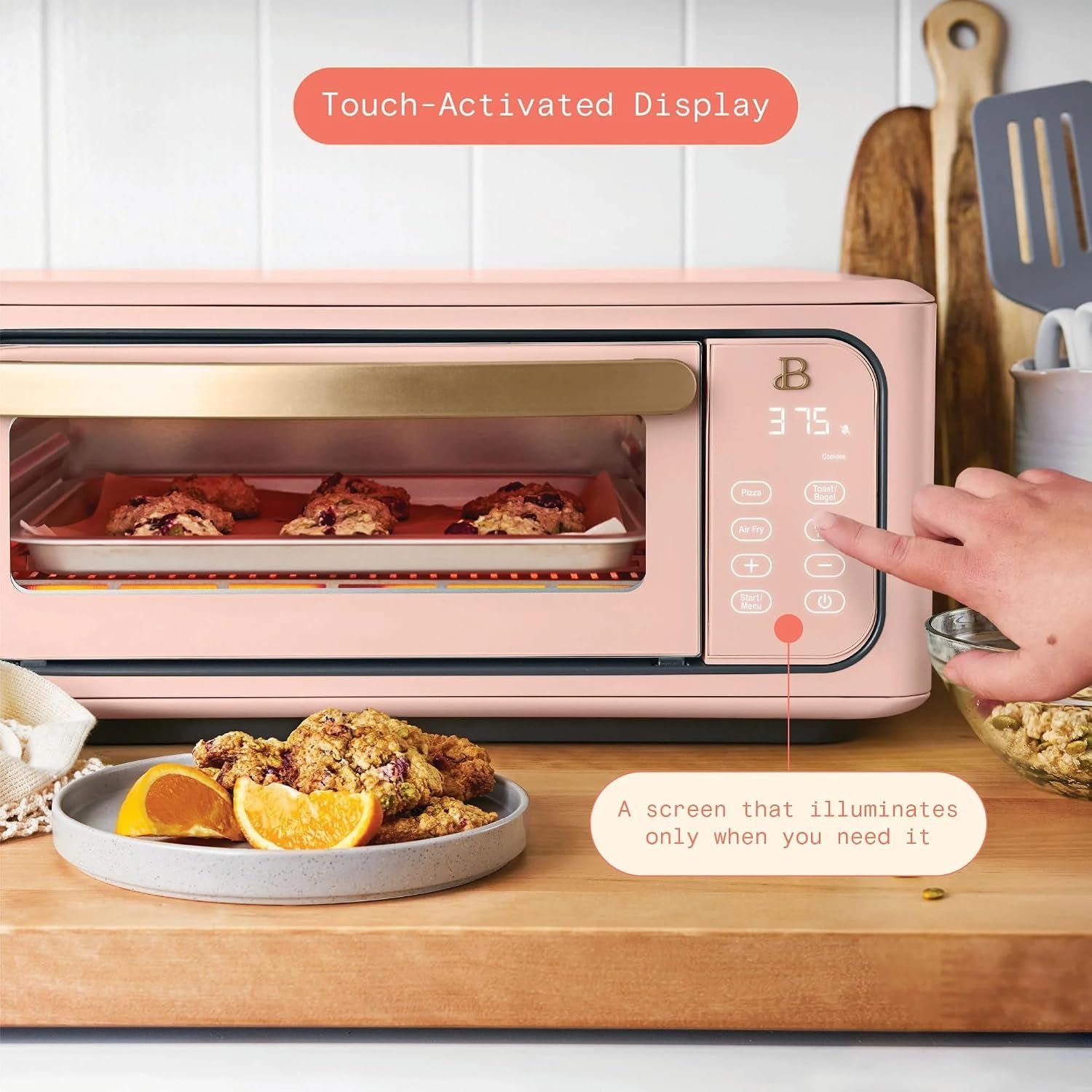 infrared-air-fry-toaster-oven-9-slice-1800w-countertop-oven-with-convection-air-fry-functions-digital-touch-display-multi-cooking-modes-for-baking-broiling-reheating-rose