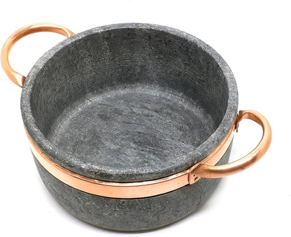 Soapstone 3 Qt Dutch Oven with Copper Handles by  | Handcrafted from a Block of Pure Soapstone | Non-Toxic and Non-Stick | Unique, Durable and Eco-Friendly9