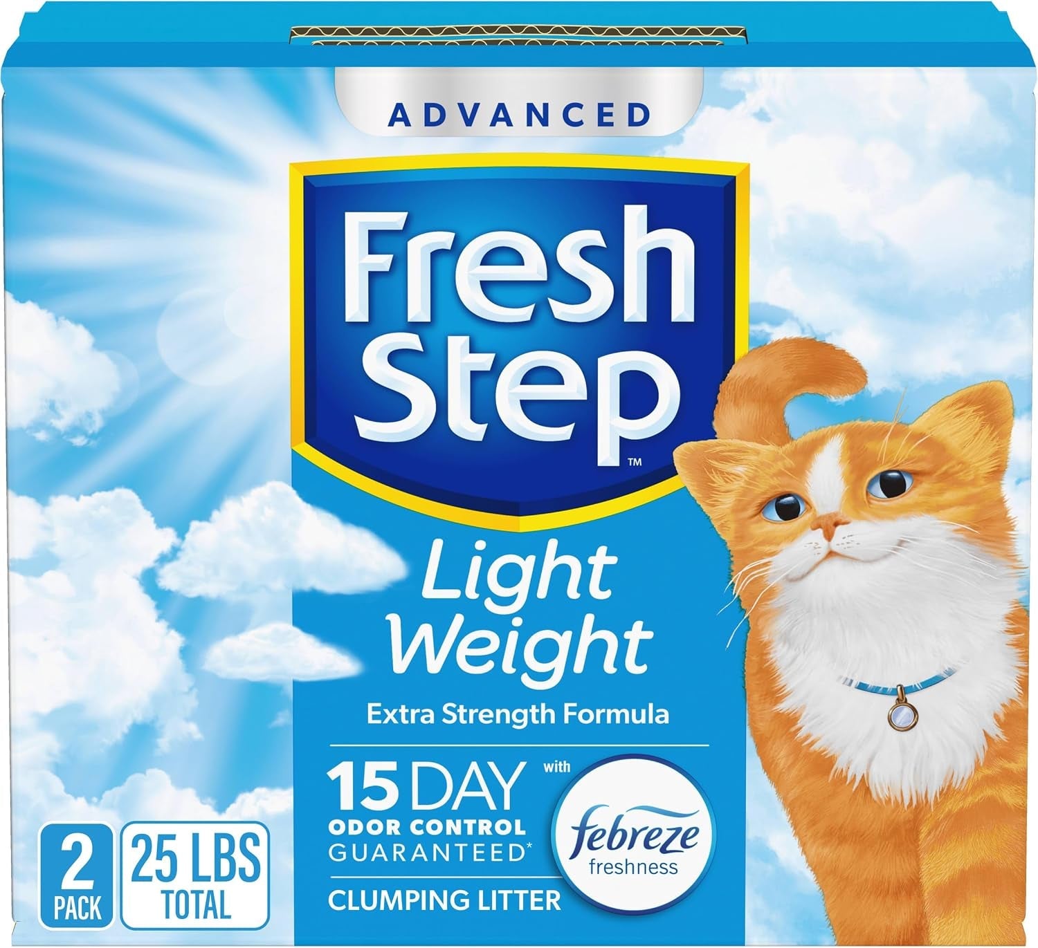 fresh-step-light-weight-clumping-litter-extra-strength-formula-with-febreze-freshness-15-4-lb-box-package-may-vary