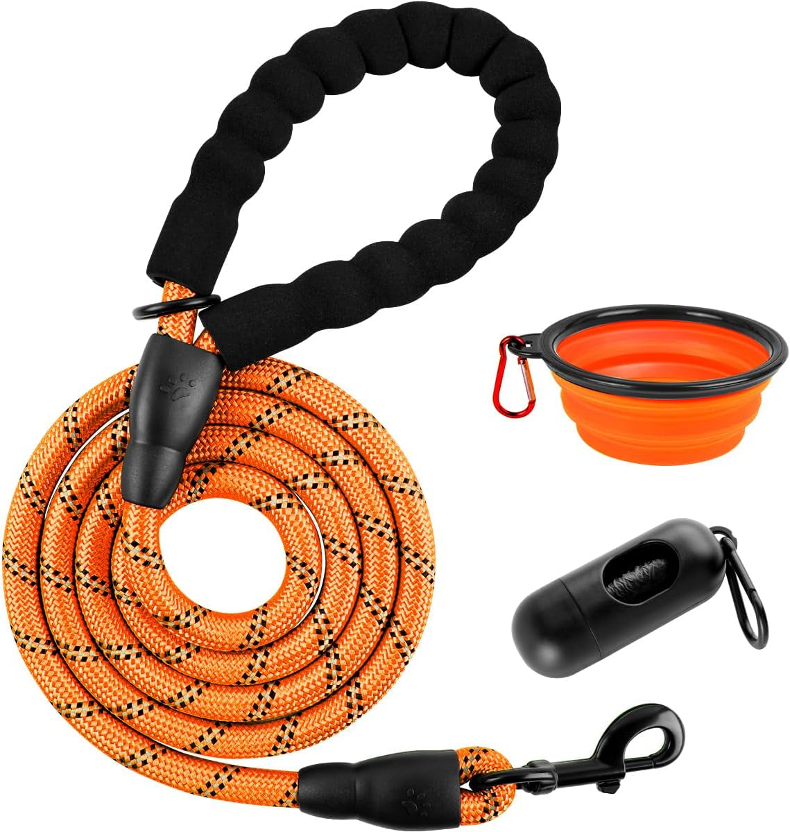 barkbay-dog-leashes-for-large-dogs-heavy-duty-dog-leash-4-5-6-ft-with-comfortable-padded-handle-and-highly-reflective-threads-for-medium-large-dogs-walking-training-running-5ft-1-2-pink