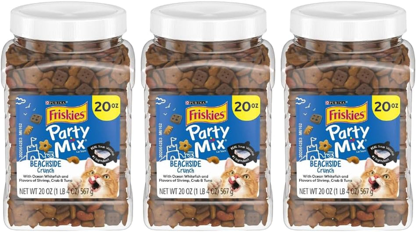 purina-friskies-party-mix-cat-treats-beachside-crunch-made-with-ocean-whitefish-crunchy-cat-treats-for-adult-cats-20-ounce-resealable-canister-pack-of-2