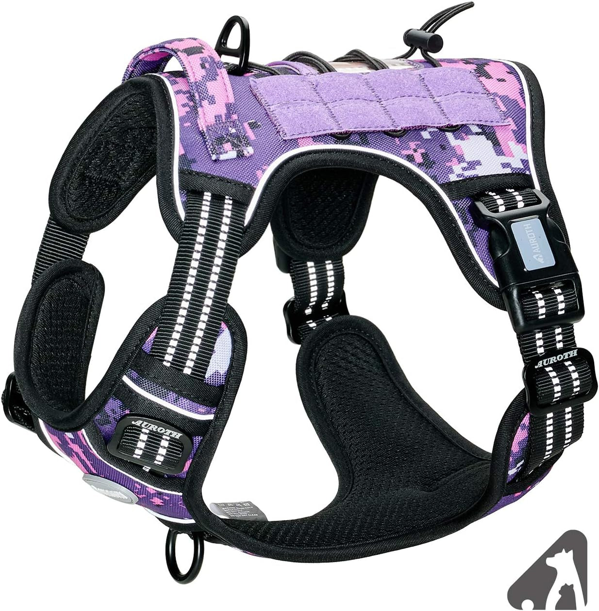 auroth-tactical-dog-harness-for-large-dogs-no-pull-adjustable-pet-harness-reflective-k9-working-training-easy-control-pet-vest-military-service-dog-harnesses-army-yellow-l