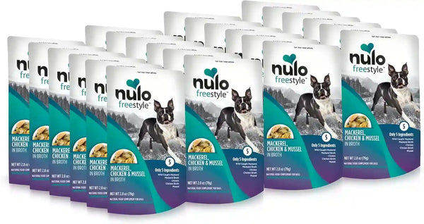 Nulo Freestyle Variety Flavor Real Meat Grain-Free Premium Puppy & Dog Food Topper, 2.8 Ounce (Pack of 6)19