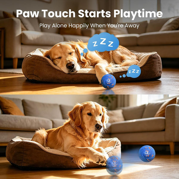 Interactive Dog Toys Dog Ball - Auto Bouncing & Rolling, Chew-Resistant E-TPU Material, 3 Interactive Modes, IPX7 Waterproof, Smart Chase Pet Toy Ball for Medium and Large Dogs (Blue)6