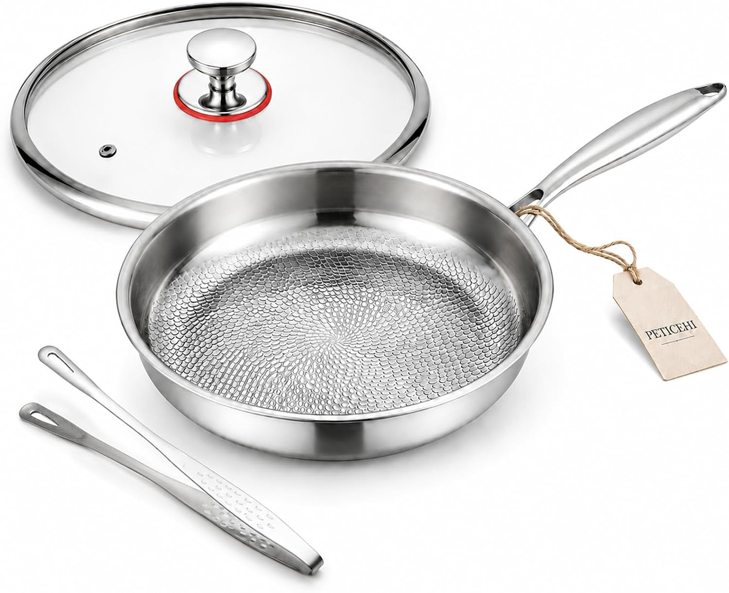 8inch-titanium-pro-pans-for-cooking-titanium-frying-pan-with-lid-uncoated-hammered-cookware-pfas-free-no-coating-oven-induction-safe-scratch-resistant-even-heating-dishwasher-safe