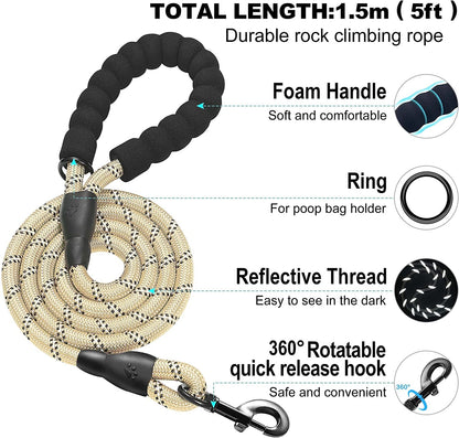 Haapaw Dog Harness with Leash Set, No Pull Adjustable Reflective Step-In Puppy Harness with Thickened Padded Vest for Extra-Small/Small Medium Dogs3
