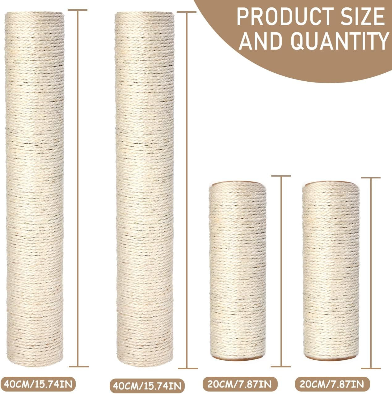 barelove-cat-scratching-post-replacement-4-pieces-cat-scratcher-cat-tree-replacement-parts-15-4-x-2-67-dia-7-87-x-2-67-dianatural-sisal-rope-cat-scratch-posts-include-m8-screws