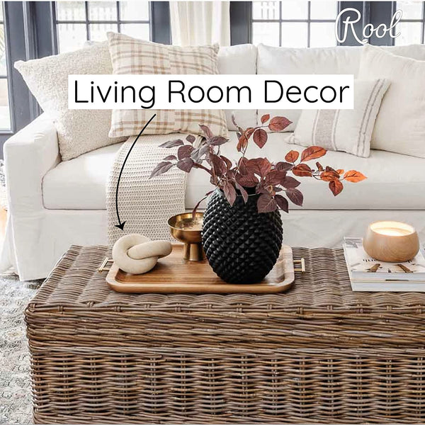 Coffee Table Decor Bookshelf Decor Accents Wood Knot Decor Chain Link | Home Decor Console Table Decorative Items Living Room Decorative Objects Beige for Coffee Table Books and Shelves5