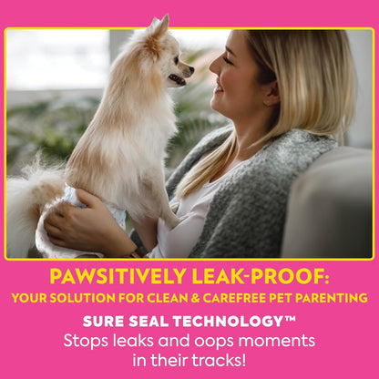 OUT! Petcare Female Dog Diapers, Disposable Dog Diapers, M/L, 32 Count | Dog Diaper, Potty Training, Incontinence Support, Leak Proof, Puppy Training, Dog in Heat, Disposable Protection, Secure Fit5