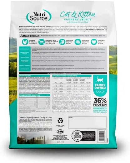 Nutrisource Grain Free Cat & Kitten Country Select, 4LB (Pack of 1)2