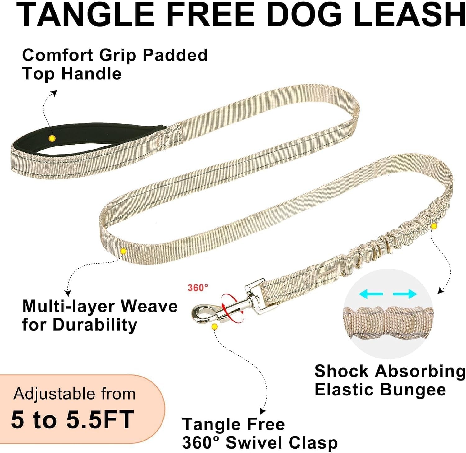beautyzoo-dog-harness-no-pull-quick-fit-dog-harness-and-leash-set-escape-proof-vest-harness-with-soft-handle-reflective-breathable-mesh-padding-harness-for-medium-size-dog-training-walking-beige-m