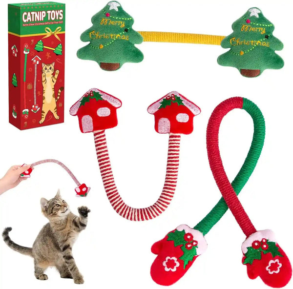 Retro Shaw Cat Toys Chew Ropes with Natural Catnip, 23.6 Inches, 3 Pack | Safe Teeth Cleaning String, for Indoor Cats, Soft Sisal Material, Interactive Fun Cats Nip Kicker7