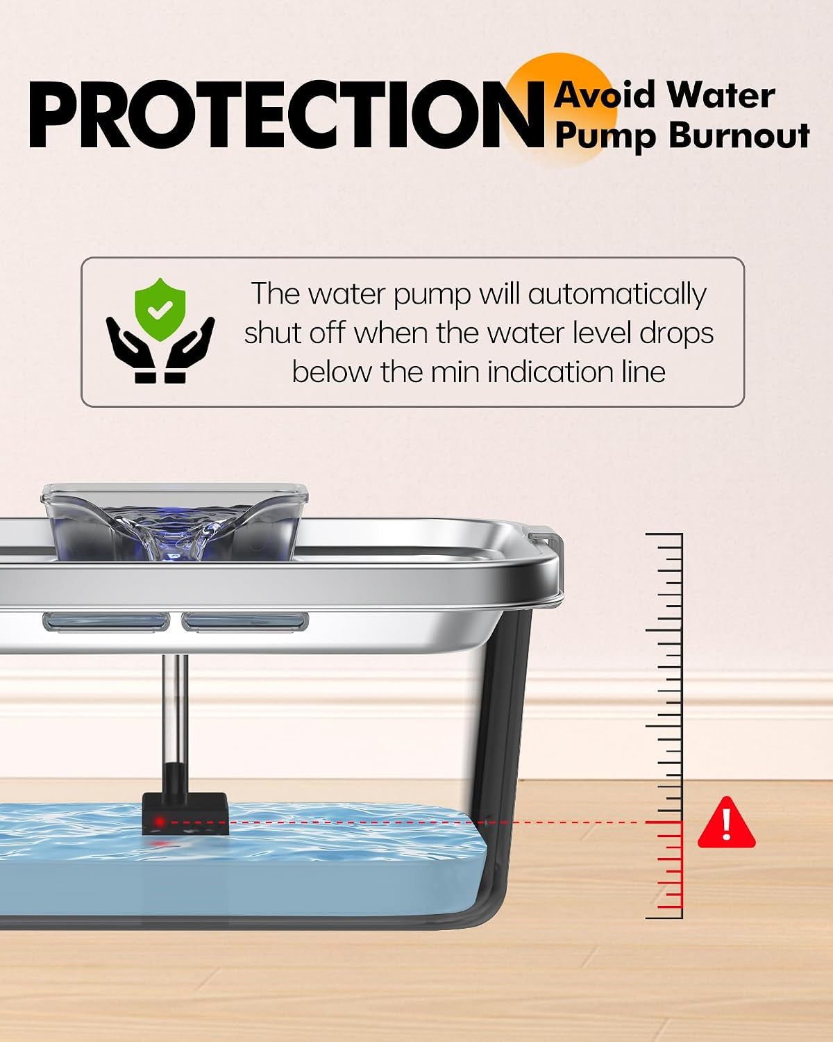 petimi-dog-water-fountain-2-gallon-304-stainless-steel-large-pet-water-fountain-for-dogs-cats-ultra-quiet-indoor-pet-fountain-safety-lock-3-replacement-filters-included-smart-pump-protection
