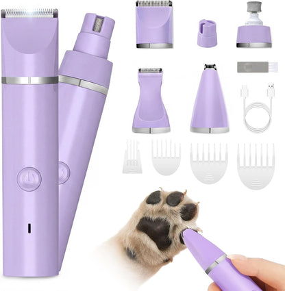 Veeconn Dog Clippers Grooming Kit Hair Clipper-Low Noise Paw Trimmer- Rechargeable - Cordless Quiet Nail Grinder Shaver for Cats and Other Pets9