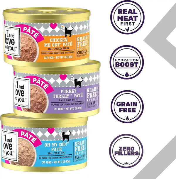 I and LOVE and YOU, Cat Food Variety, 3 Ounce, 12 Pack2