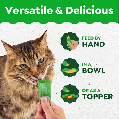 Greenies Feline Smart Purees Skin & Fur Health Lickable Cat Treats with Real Salmon, 0.49 Oz. Tubes, 20 Count | Grain-Free, Omega-3 from Marine Microalgae Oil, Real Salmon Protein, No Carrageenan, Moisture-Rich, Nutritionally Complete4