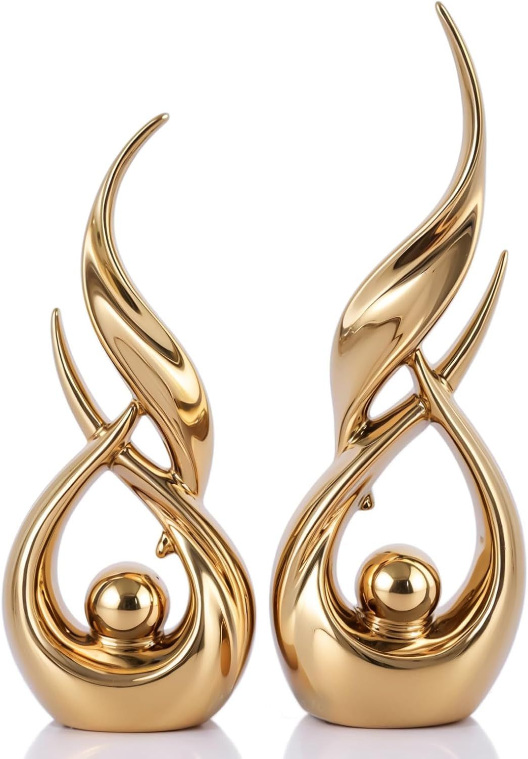 2-pcs-gold-ceramic-statues-for-home-decor-accents-modern-abstract-art-sculptures-elegant-tabletop-decorative-objects-for-dining-room-entryway-tv-stand-mantel-coffee-table-centerpieces