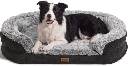 FUKUMARU Large Thickened Dog Couch Bed, Orthopedic, Waterproof & Washable | Heavy Duty Dog Sofa with 4" Extra-Thick Egg-Crate Foam, Relieves Joint Pressure, Fully Removable, Fits Medium to Large Dogs12