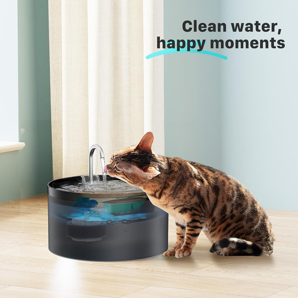 BEMOONY Cat Water Fountain Filters: Pet Water Fountain Replacement Filter | 12 Packs of Cat Fountain Filters (6 Carbon Filters + 6 Sponges) - Multiple Filtration Please Replace It Every 2-3 Weeks3