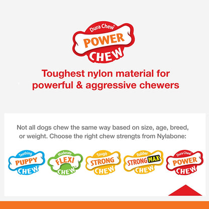 Nylabone Power Chew Comfort Hold X Bone Dog Chew Toy, Beef Flavor, Small | Small Breeds, Durable Dog Toys for Dogs up to 25 Lbs, Teeth-Cleaning Textures, Discourages Destructive Chewing, Long Lasting4