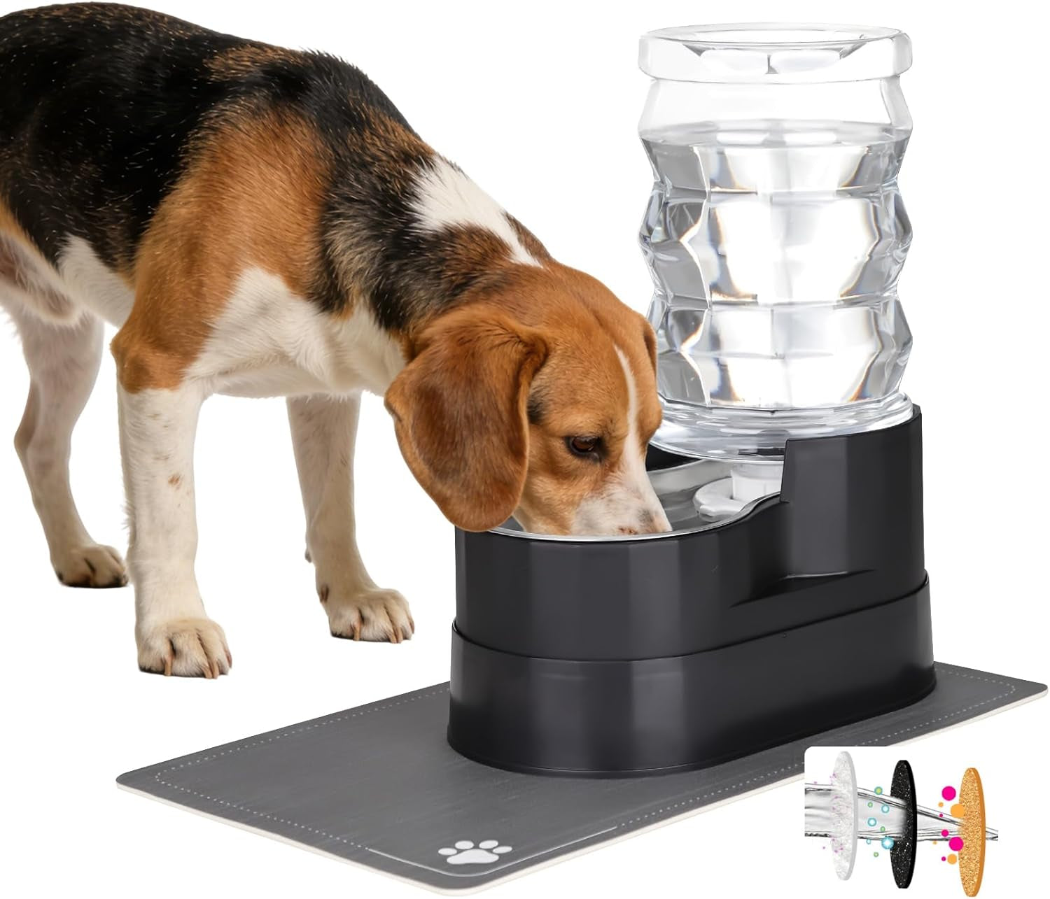 rizzari-8l-gravity-dog-water-dispenser-stainless-steel-bowl-anti-splash-wide-mouth-easy-cleaning-dishwasher-safe-no-electricity-needed-filtered-fresh-water-multi-pet-homes