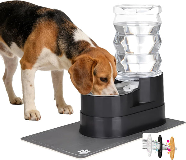 RIZZARI 8L Gravity Dog Water Dispenser: Stainless Steel Bowl Anti-Splash | Wide Mouth Easy Cleaning/ Dishwasher Safe/No Electricity Needed/ Filtered Fresh Water / Multi-Pet Homes27