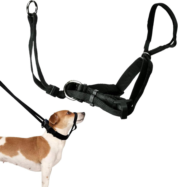Sporn Head Halter for Dogs, No Pull Dog Harness, Durable Nylon Training Collar for Large Breeds, No Choke Design, Padded Restraints, Adjustable Fit, Easy On/Off, Black, Large11