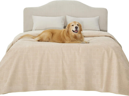 Bedsure Waterproof Couch Cover for Dogs Washable - Waterproof Blanket for Large Dogs Couch Sofa Bed Cozy, Lightweight Furniture Protector for Pet Cat Quick Drying, Ash Grey, 52X82In29